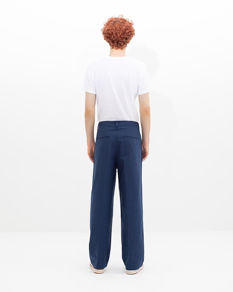 パンツ vlsvim EX WIDE CHINO PANTS CRASH(INDIGO2 WIDE CHINO PANTS